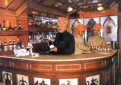 palace on wheels train bar